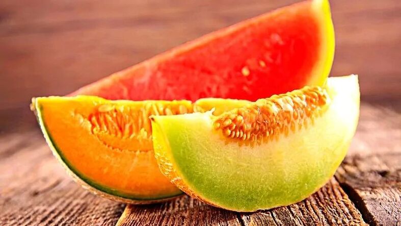 Wassermelone und Melone zur Gewichtsreduktion